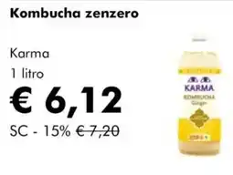 NaturaSì Kombucha zenzero Karma offerta