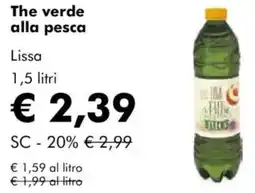 NaturaSì The verde alla pesca lissa offerta