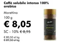 NaturaSì Caffè solubile intenso 100% arabica Morettino offerta