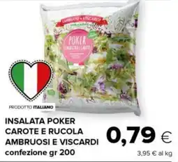 Tigre Insalata poker carote e rucola AMBRUOSI E VISCARDI offerta
