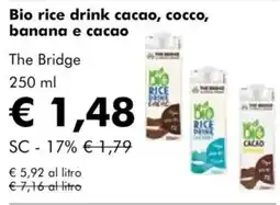 Bio rice drink cacao, cocco, banana e cacao the bridge