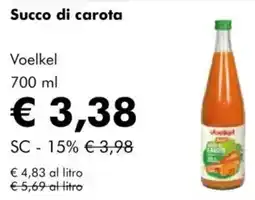 NaturaSì Succo di carota voelkel offerta