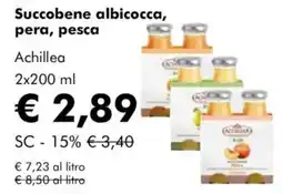 Succobene albicocca, pera, pesca achillea