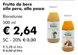 Frutta da bere alla pera, alla pesca Bionaturae