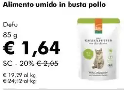 NaturaSì Alimento umido in busta pollo defu offerta