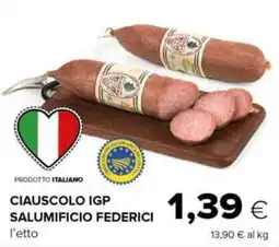 Tigre Ciauscolo igp salumificio federici offerta