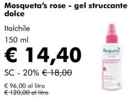 NaturaSì Mosqueta's rose - gel struccante dolce Italchile offerta