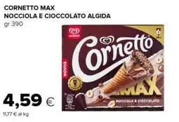 Tigre Cornetto max nocciola e cioccolato ALGIDA offerta