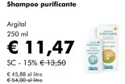 Shampoo purificante argital