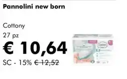 Pannolini new born cottony 27 pz