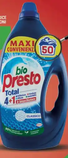 Bio presto detersivo lavatrice varie profumazioni