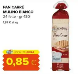 Tigre Pan carré MULINO BIANCO 24 fette offerta