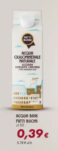 Tigre Acqua brik FATTI BUONI offerta