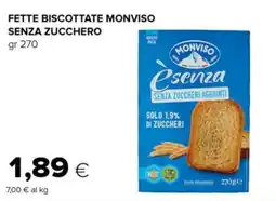 Tigre Fette biscottate monviso senza zucchero offerta