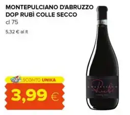 Tigre Montepulciano d'abruzzo dop rubì colle secco offerta