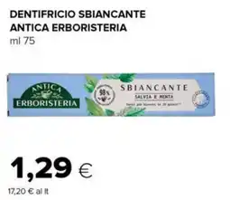 Tigre Dentifricio sbiancante ANTICA ERBORISTERIA offerta