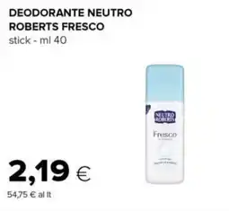 Tigre Deodorante neutro roberts fresco stick offerta