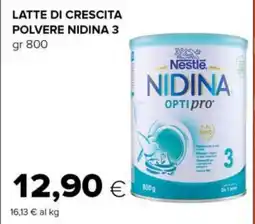 Tigre Latte di crescita polvere NIDINA 3 offerta