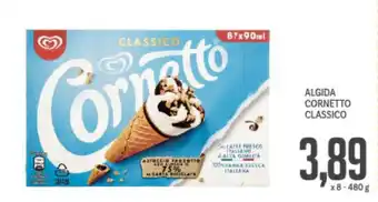 Supermercati Piccolo Algida cornetto classico offerta
