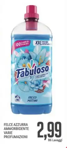 Supermercati Piccolo Felce azzurra ammorbidente varie profumazioni offerta