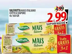Il Genio Supermercato Valfrutta mais italiano cotto a vapore offerta