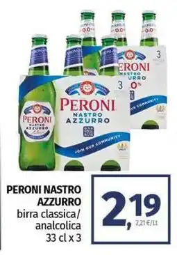 Pam Peroni nastro azzurro offerta