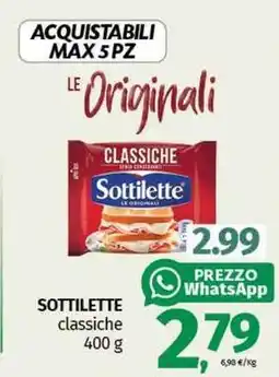 Pam SOTTILETTE classiche offerta