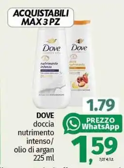 DOVE doccia nutrimento intenso/ olio di argan