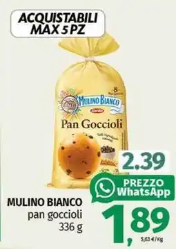 Pam MULINO BIANCO pan goccioli offerta