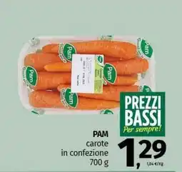 Pam PAM carote in confezione offerta