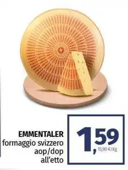 Pam EMMENTALER formaggio svizzero aop/dop offerta