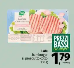 Pam PAM hamburger al prosciutto cotto offerta