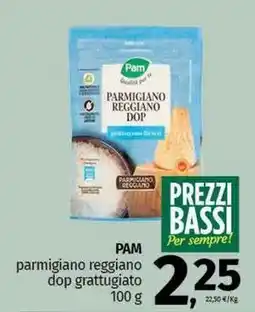 Pam PAM parmigiano reggiano dop grattugiato offerta
