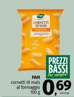 Pam PAM cornetti di mais al formaggio offerta