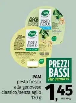 Pam PAM pesto fresco alla genovese classico/senza aglio offerta
