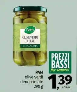 Pam PAM olive verdi denocciolate offerta
