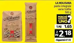 Pam LA MOLISANA pasta integrale varie trafile offerta