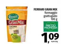 Pam FERRARI GRAN MIX formaggio grattugiato offerta