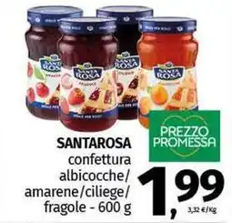 SANTAROSA confettura albicocche/ amarene/ciliege/ fragole