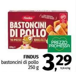 Pam FINDUS bastoncini di pollo offerta