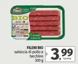 Pam FILENI BIO salsiccia di pollo e tacchino offerta
