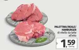 Pam Palettina/reale/ hamburger offerta