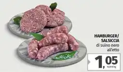 Pam Hamburger/ salsiccia offerta