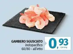 Pam Gambero sgusciato indopacifico offerta