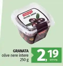 Pam GRANATA olive nere intere offerta