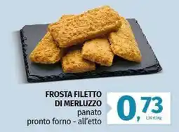 Pam Frosta filetto di merluzzo offerta