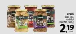 Pam PONTI zero olio vari tipi offerta