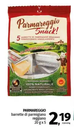 Pam PARMAREGGIO barrette di parmigiano reggiano offerta