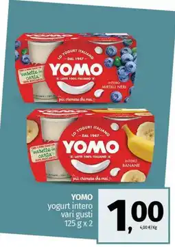 Pam YOMO yogurt intero vari gusti offerta