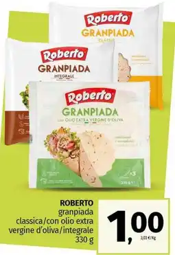 Pam ROBERTO granpiada classica/con olio extra vergine d'oliva/integrale offerta